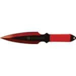 2 Piece Throwing Knife Red Color BioHazard